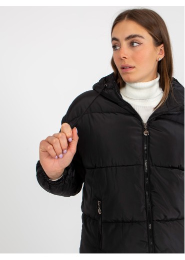 Čierna oversize bunda