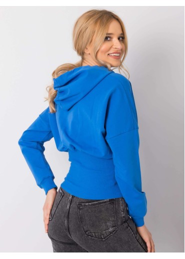 Modrá mikina s kapucňou