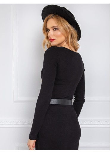 Čierne tričko s dlhým rukávom