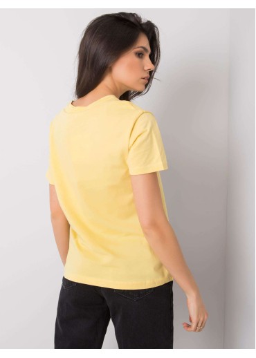 Žlté bavlnené tričko