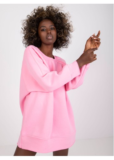 Ružová oversize mikina