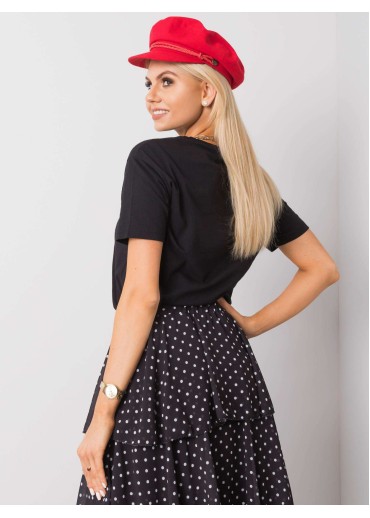 Čierne bavlnené tričko