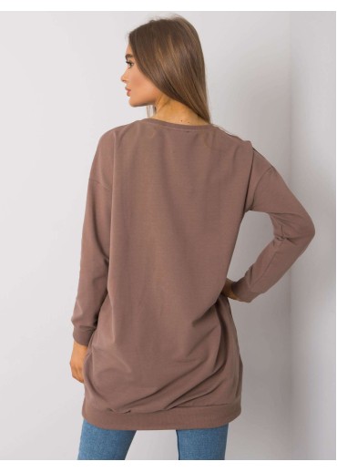 Hnedá tunika s potlačou