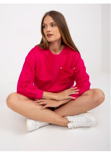 Fuchsiovo ružová mikina