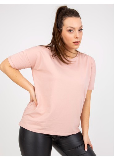 Púdrovo ružové basic tričko