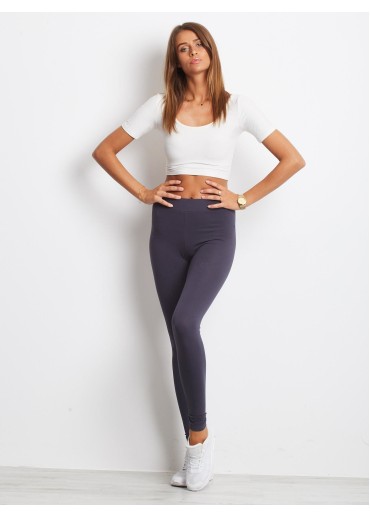 Grafitovo sivá legíny