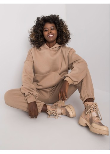 Béžovo hnedá tepláková súprava