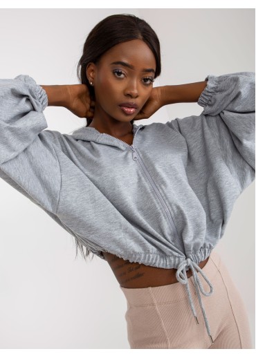 Sivá krátka mikina