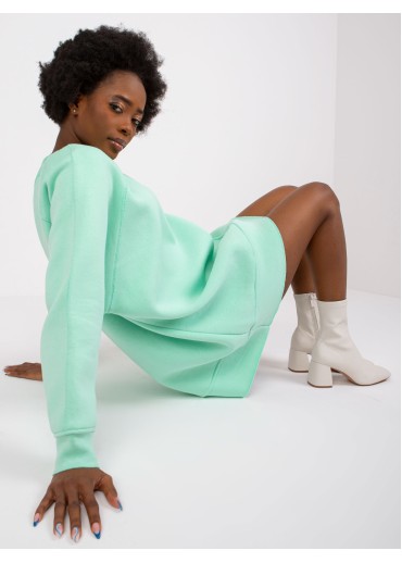 Svetlozelená oversize mikina