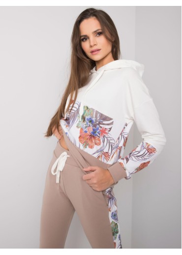 Béžovo hnedá tepláková súprava