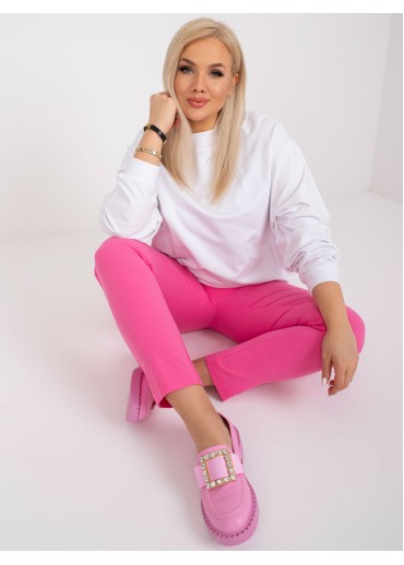 Biela bavlnená mikina