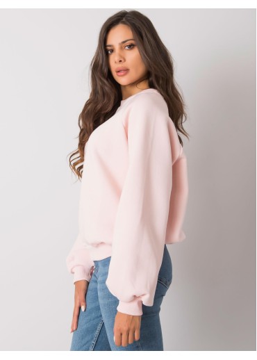 Púdrovo ružová mikina