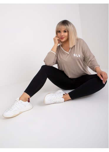 Béžovo hnedé tričko