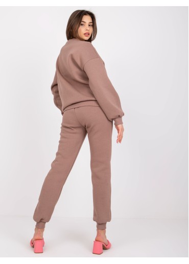 Kapučínovo hnedá tepláková súprava