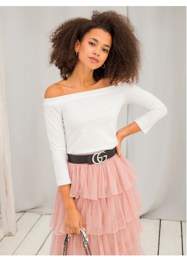 Biele carmen tričko