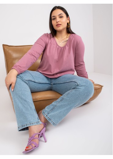 Tmavopúdrovo ružové tričko