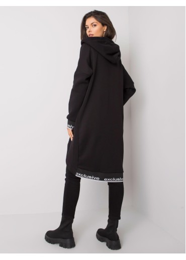 Čierna asymetrická mikina