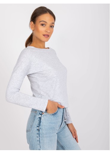 Svetlosivé tričko s dlhým rukávom