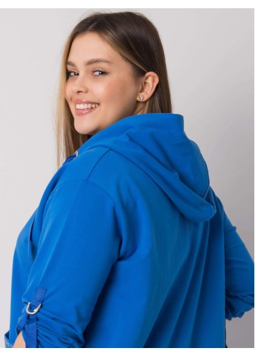 Modrá mikina s kapucňou