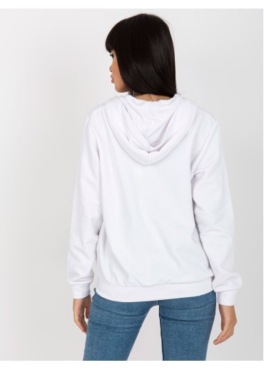 Biela basic mikina