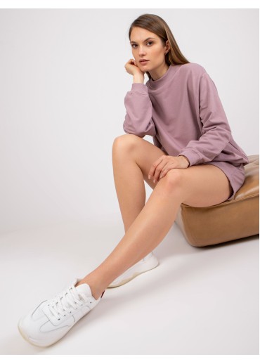 Tmavopúdrovo ružová mikina