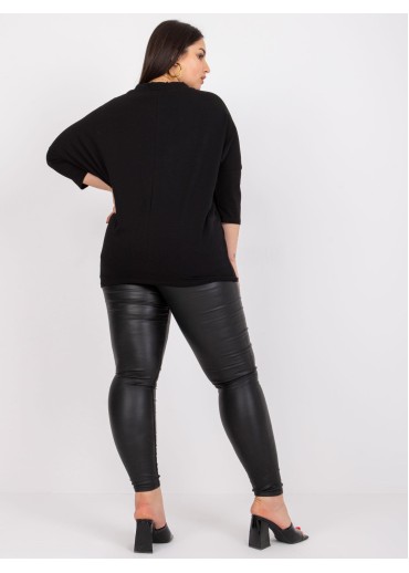 Čierne tričko s 3/4 rukávom