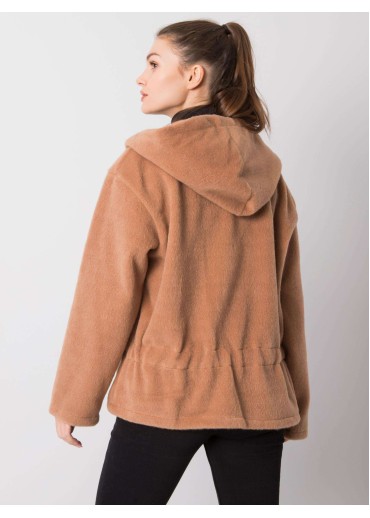 Béžovo hnedá mikina s kapucňou