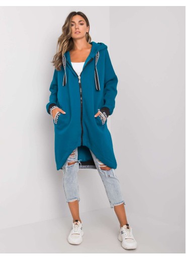 Tmavomodrá asymetrická mikina