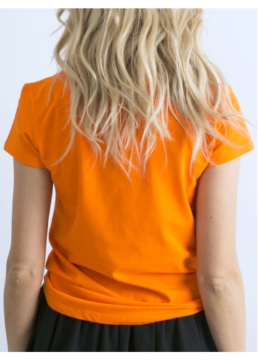 Oranžové basic tričko