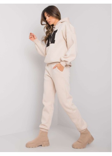 Béžovo hnedá tepláková súprava