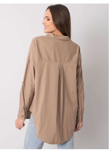 Béžovo hnedá košeľa