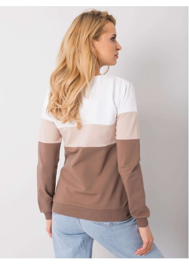 Karamelovo hnedá basic mikina