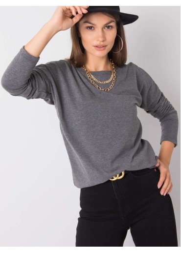 Tmavosivé tričko s dlhým rukávom