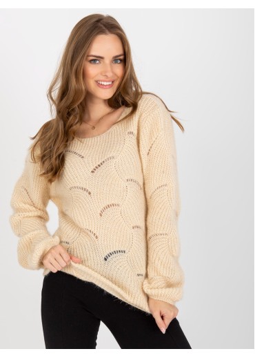 Béžovo hnedý pulóver