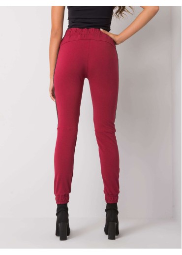 Bordovo červené tepláky