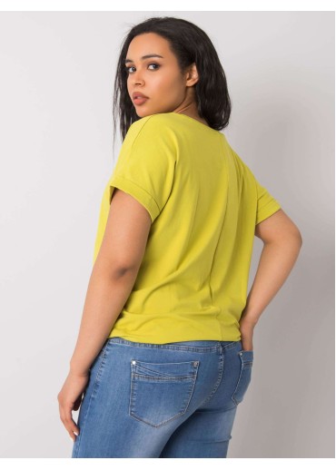 Zelené one size tričko s výšivkou