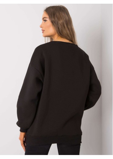 Čierna mikina s nášivkou