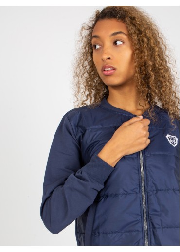 Modrá mikina na zips