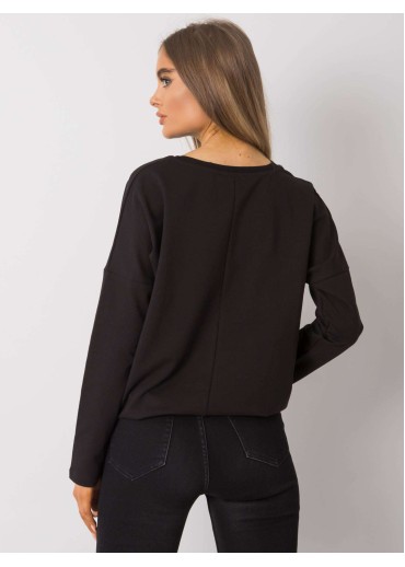 Čierne tričko s dlhým rukávom