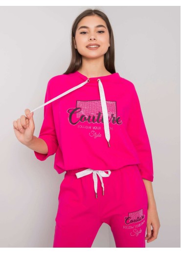 Fuchsiovo ružová tepláková súprava