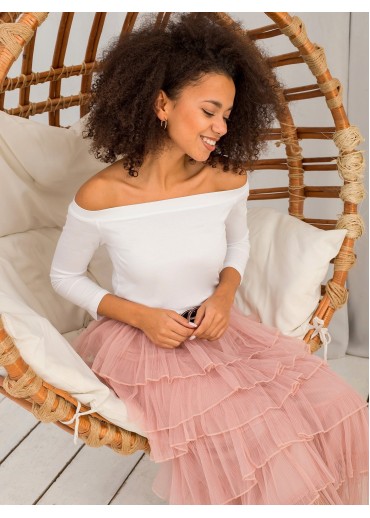 Biele carmen tričko