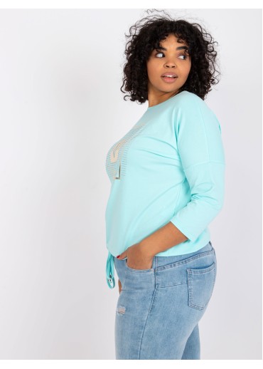 Svetlozelené tričko s potlačou