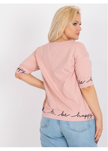 Tmavopúdrovo ružové tričko