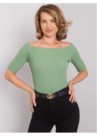 Zelené crop top tričko