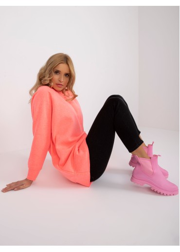 Neónovo ružová oversize mikina