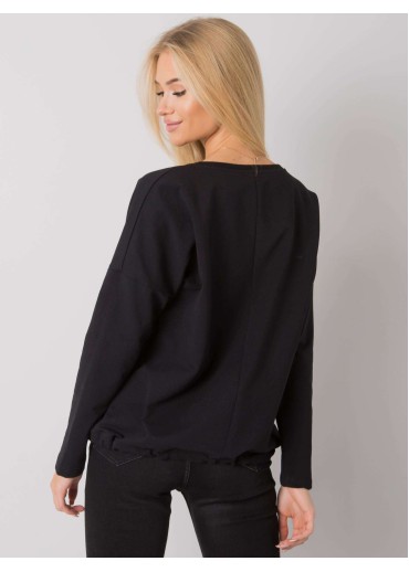 Čierne tričko s dlhým rukávom