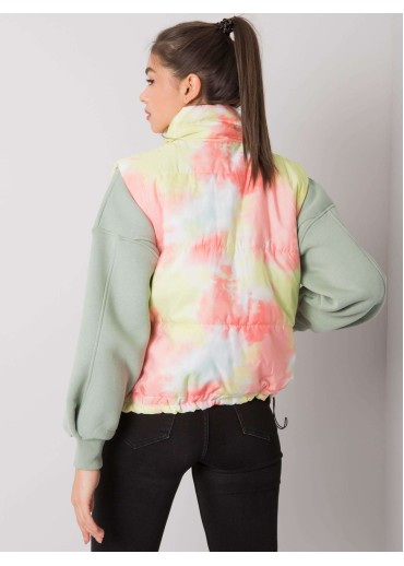 Žltá batikovaná vesta