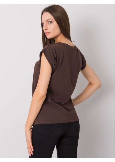 Hnedé bavlnené tričko