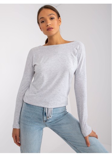 Svetlosivé tričko s dlhým rukávom