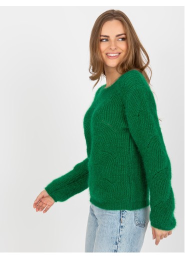 Tmavozelený pulóver